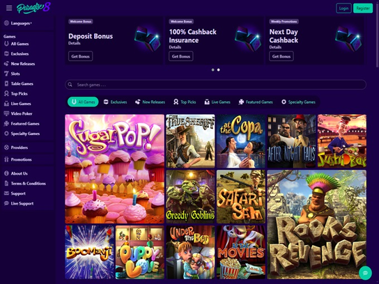 paradise 8 casino Gameplay