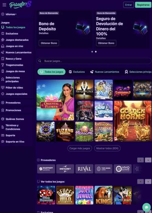 paradise 8 casino Gameplay